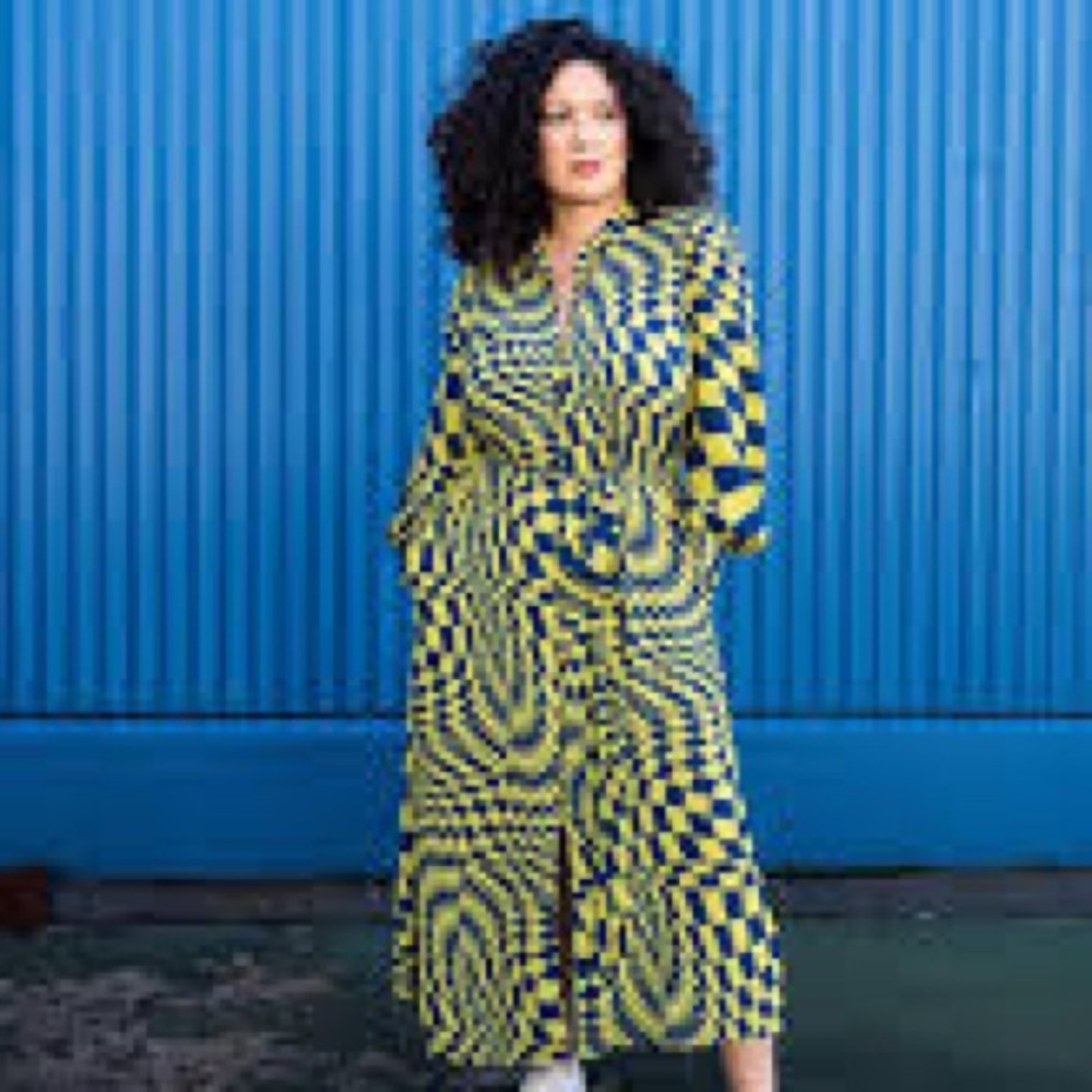 NWT, The Drop, EYE-Catching, Geo-Printed Dress, Button-Up, Belted, Size S - Picture 7 of 7
